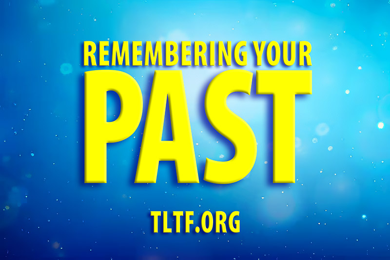 Text: "Remembering Your Past" on blue background.